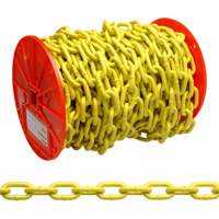Proof Coil Chain, Low Carbon Steel, 1/4" x 60' (18.3 m) L, Grade 30, 1300 lbs. (0.65 tons) Load Capacity The Estey Group