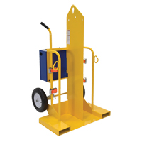 Chariot pour chalumeau et bouteille de soudage, Roues Pneumatique, Base de 24" la x 19-1/2" lo, 500 lb The Estey Group