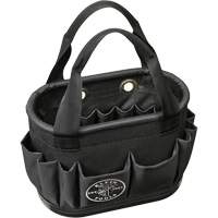 29-Pocket Hard-Body Aerial Bucket, 14" L x 10" H, Polyester, Black The Estey Group