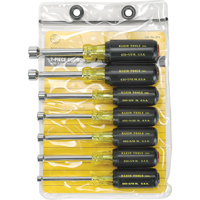 Cushion-Grip Nut Driver Set with 3" Shafts, 7, Non Magnetic, Imperial The Estey Group
