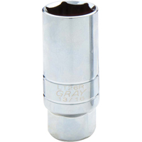 Spark Plug Socket, 3/8" Drive, 13/16" Socket, 1-1/10" L The Estey Group