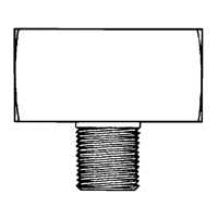 Male Branch Tee, Brass, 1/8" The Estey Group