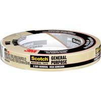 Scotch&reg; Contractor Grade Masking Tape 2020, 18 mm (3/4") x 55 m (180'), Beige The Estey Group