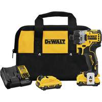Xtreme Brushless Screwdriver Kit, 1/4", 12 V, 200 UWO Max. Torque, Lithium-Ion Battery The Estey Group