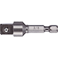 Adapter & Extension, 1/4" Drive Size, 3/8" Male Size, Ball, 2" L The Estey Group