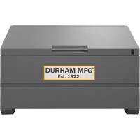 Jobsite Sloped Lid Storage Box, 60" x 30" x 39-3/8", Steel, Grey The Estey Group