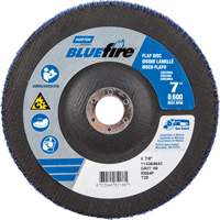 BlueFire R884P Coarse Grit Flap Disc, 7" x 7/8", Type 27, 80 Grit, Zirconia Alumina The Estey Group