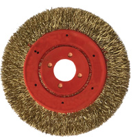 No Throw Partial Encapsulated Wire Wheel, 3" Dia., 0.012" Fill, 1/4" Arbor The Estey Group