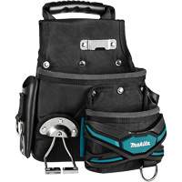 TH3 Roofer & General-Purpose Pouch, Multiple Tool Holder, Leather/Polyester/Polypropylene, 2 Pockets The Estey Group