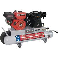 Compresseur d'air sur brouette, Essence, 10 gal. (12 gal. US), 150 PSI The Estey Group