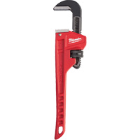 Cl&eacute; &agrave; tuyau, Cap des m&acirc;choires 1-1/2", Longueur 10", Fini Rev&ecirc;tement en poudre, Prise Ergonomique The Estey Group