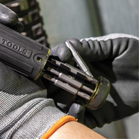 15-in-1 Multi-Bit Ratcheting Screwdriver, 8-3/4" L, Cushion Grip Handle The Estey Group