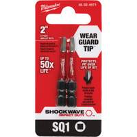 Shockwave Impact Duty Screwdriver Bit, Square, #1, 1/4" Drive The Estey Group