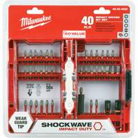 Jeu de 40 embouts de visseuse &agrave; percussion Shockwave Impact-Duty The Estey Group