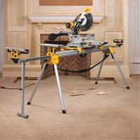 Double Bevel Sliding Compound Mitre Saw with Stand The Estey Group