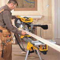 Double Bevel Sliding Compound Mitre Saw with Stand The Estey Group
