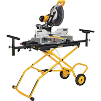 Double Bevel Sliding Compound Mitre Saw with Heavy-Duty Rolling Stand The Estey Group