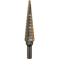 Step Drill Bit, 1/8"/#1 - 1/2"/#1 , 1/32" Increments, High Speed Cobalt The Estey Group
