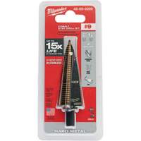 Step Drill Bit, 7/8"/#9 - 1-1/8"/#9 , 1/32" Increments, High Speed Cobalt The Estey Group