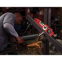 Die Cast Torpedo Level with 360 Degree Locking Vial, 10" L, Aluminum, 3 Vials, Magnetic The Estey Group