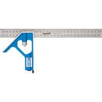 True Blue&reg; Combination Square, 12" L, Stainless Steel, Plain The Estey Group