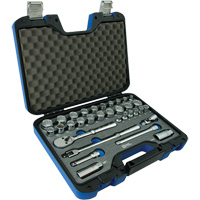 12 Point SAE & Metric Socket Attachment Set, 33 Pcs, 3/8" Drive Size The Estey Group