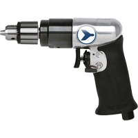 AD38VSRK Variable Speed Air Drill, 6 CFM, 1/4" NPT, 82 dBA, 3/8" Chuck, Keyed The Estey Group