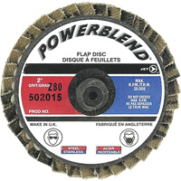 PowerBlend Roll-On Flap Disc, 2" x Type R, Z80 Grit The Estey Group