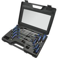 JTTK-9 Jeu de cl&eacute;s hex avec manche en T, 9 mcx, Torx The Estey Group