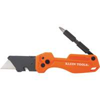 Folding Utility Knife With Driver, 1" Blade, Steel Blade, Plastic Handle The Estey Group