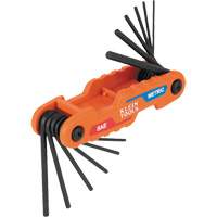 Compact Folding Hex Key Set, 12 Pcs., Metric & Imperial The Estey Group