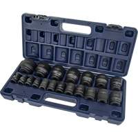 SAE Socket Set, 19 Pcs, Impact, 1/2" Drive Size The Estey Group