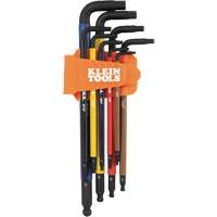 Jeu de cl&eacute; hex de style L extra longues et chromocod&eacute;es avec support, 9 mcx, Imp&eacute;rial The Estey Group
