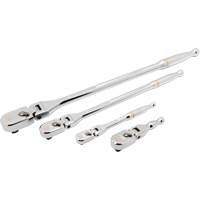 Ensemble de rochet &agrave; t&ecirc;te en goutte et manche enti&egrave;rement poli avec prises 1/4", 3/8" & 1/2" 120XP The Estey Group