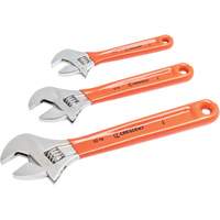 Cushion Grip Wrench Set, Adjustable, 3 Pieces The Estey Group