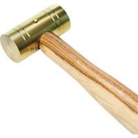 Marteau en laiton avec manche en noyer, Poids de la t&ecirc;te 1 lb, 11" lo The Estey Group