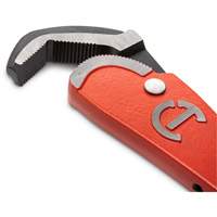 Cl&eacute; pour tuyau en acier auto-ajustable, Cap des m&acirc;choires 2-1/2", Longueur 16", Fini Rev&ecirc;tement en poudre, Prise Non-ergonomique The Estey Group