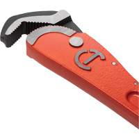 Cl&eacute; pour tuyau acier auto-ajustable, Cap des m&acirc;choires 1-1/2", Longueur 12", Fini Rev&ecirc;tement en poudre, Prise Non-ergonomique The Estey Group