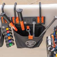 Module de poche pour quincaillerie avec crochet en S Bucket Work Centre, Nylon, 1 pochettes, Noir/Orange The Estey Group