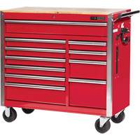 PRC4211 Armoire roulante de s&eacute;rie Pro, 11 tiroirs, 42" la x 18" p x Rouge The Estey Group