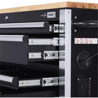HDRC5212 Armoire mobile de s&eacute;rie HD, 12 tiroirs, 51-1/4" la x 21" p x 40-3/10" h, Noir The Estey Group
