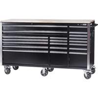 HDRC7220 Armoire mobile de s&eacute;rie HD, 20 tiroirs, 72" la x 24" p x 42-3/10" h, Noir The Estey Group