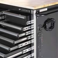 HDRC7220 Armoire mobile de s&eacute;rie HD, 20 tiroirs, 72" la x 24" p x 42-3/10" h, Noir The Estey Group