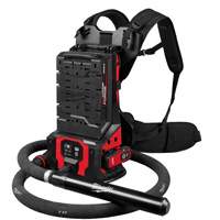 MX FUEL Backpack High Cycle Concrete Vibrator Kit with 7' Whip / 1.75" Head The Estey Group
