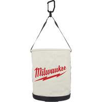 Utility Bucket Bag, 11-81/100" L x 11-81/100" W x 14-57/100" H, Polyester, White The Estey Group