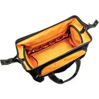 Sac &agrave; outils de 20" pour les professionnels, Nylon, 33 pochettes, Noir/Orange The Estey Group