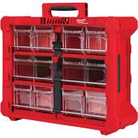 PACKOUT Tilt Bin Organizer, 15-1/5" x 19-7/10" x 6-7/10", Black/Red The Estey Group