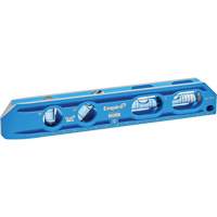 TRUE BLUE&reg; Die Cast Torpedo Level, 8" L, Aluminum, 4 Vials, Magnetic The Estey Group