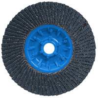POWERBLEND TRM QC Flap Disc, 5" x 5/8"-11, Type 27, Z40 Grit, Zirconia Alumina The Estey Group