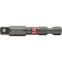 Impactech&reg; Impact Socket Adapter, 1/4" Drive Size, 1/4" Male Size, 2" L The Estey Group